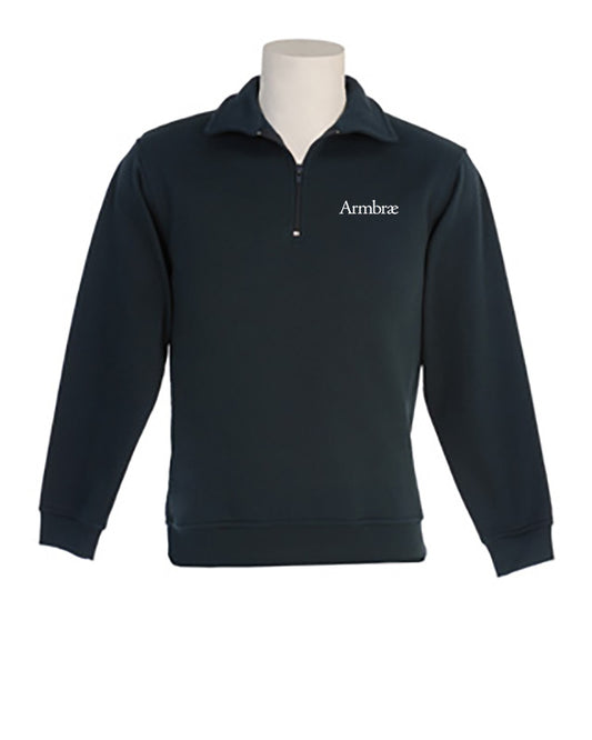 1/4 zip front sweatshirt lower school